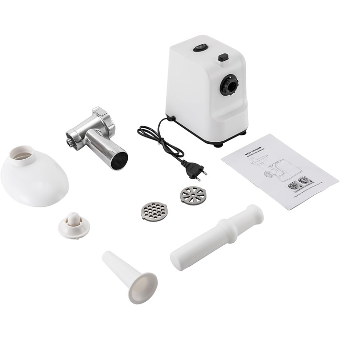 М'ясорубка Електрична м'ясорубка 1000 Вт з нержавіючої сталі Машина для фаршу з 3-ма дисками М'ясорубка Електрична м'ясорубка М'яс