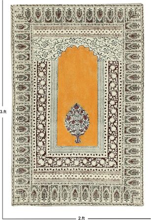 Бежевий, коричневий бавовняний з квітковим принтом Dhurrie Boho Kilim плоского плетіння Критий килим для передпокою Кімнатний деко