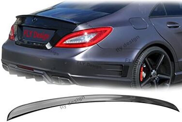 Задній спойлер FLY DESIGN 70015 підходить для Mercedes C218 CLS, заднє крило, губа спойлера для тюнінгу автомобіля, в A-Still, ABS пластик (Obsidian Black 197)