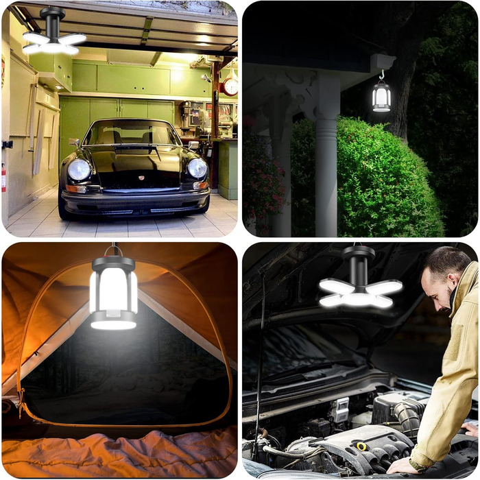 Сонячний кемпінговий ліхтар із 6 режимами, акумуляторний від USB, SOS, водонепроникний світлодіодний кемпінговий ліхтар, портативний, працює від батареї 4500 мАг, кемпінговий ліхтар, ліхтар для намету для використання на свіжому повітрі, для походів, чита