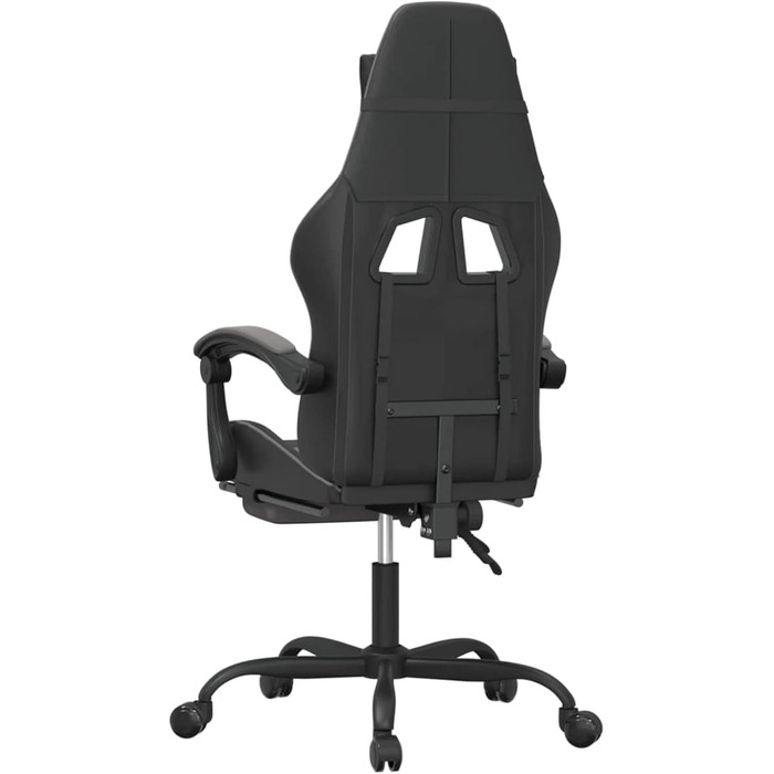 Ігрове крісло з підставкою для ніг, крісло для ПК, ігрове крісло, крісло для геймерів, крісла для домашнього офісу, крісла для ігор, крісло для PlayStation, комп&39ютерне крісло, чорно-сіра штучна шкіра