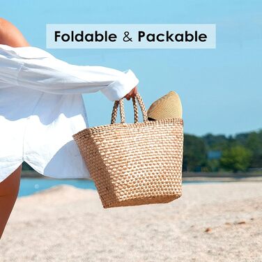 Сучасний літній капелюх для жінок, солом&39яний капелюх із захистом від ультрафіолету та широкими полями, складний сонцезахисний капелюх, пляжна кепка UPF50, колір хакі середнього розміру