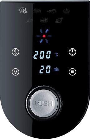 Аерофритюрниця Steba HF 5000 XL, 5.2 л, антипригарне покриття, функція підігріву, 7 автопрограм, 1800 Вт, чорна