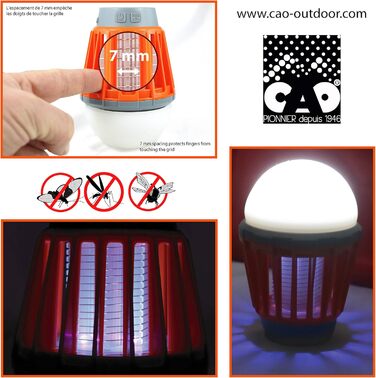 Світлодіодний ліхтар Cao з антикультовим ефектом, висотою 13 см, ABS, для дорослих, унісекс, 13 x 8,8 см