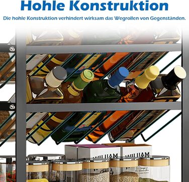 Стійка для спецій 4 рівні металевої полиці кухонний органайзер стояча підставка для спецій кухонна полиця для зберігання спецій для більшості банок для спецій типу B