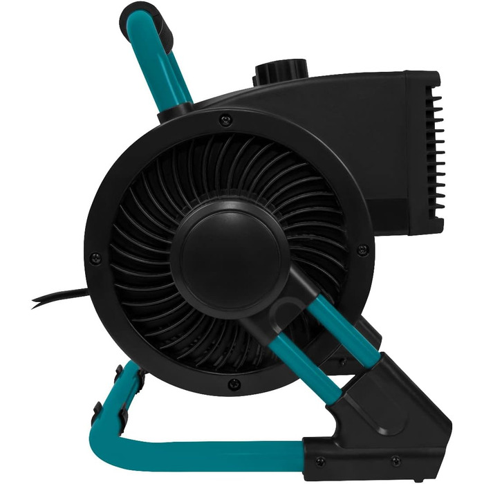 Електричний обігрівач VONROC Pro - Тепловентилятор - Обігрівач для гаража та майстерні - 1350 Вт/2000 Вт - Кераміка - 2 режими нагріву та вентилятор охолодження - Термостат - З функцією нахилу 90 - 20 м