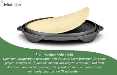 Млинниця MixCaker сумісна з Thermomix TM6, TM5, TM31, Monsieur Cuisine Connect, Trend, Smart, Аксесуари, 6 модулів, Млинці, Млинці, Млинці, Яєчня, Система укладання