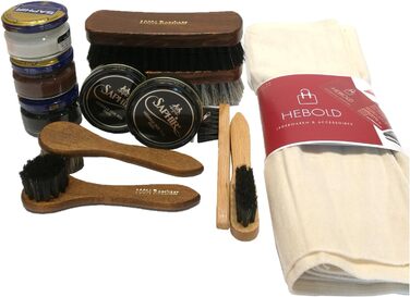 Набір для догляду за взуттям Hebold Schuhmacherei для початківців з продукцією SAPHIR