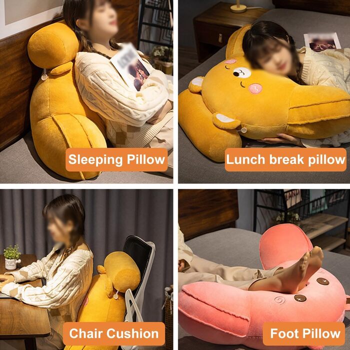 М&39яка подушка для читання, м&39яка подушка з підлокітниками для дорослих та дітей, спинка дивана, крісла, сидіння, гри перед телевізором, клиноподібна подушка з валиком для шиї (розмір 7550 см, колір чорний) 7550 см чорний