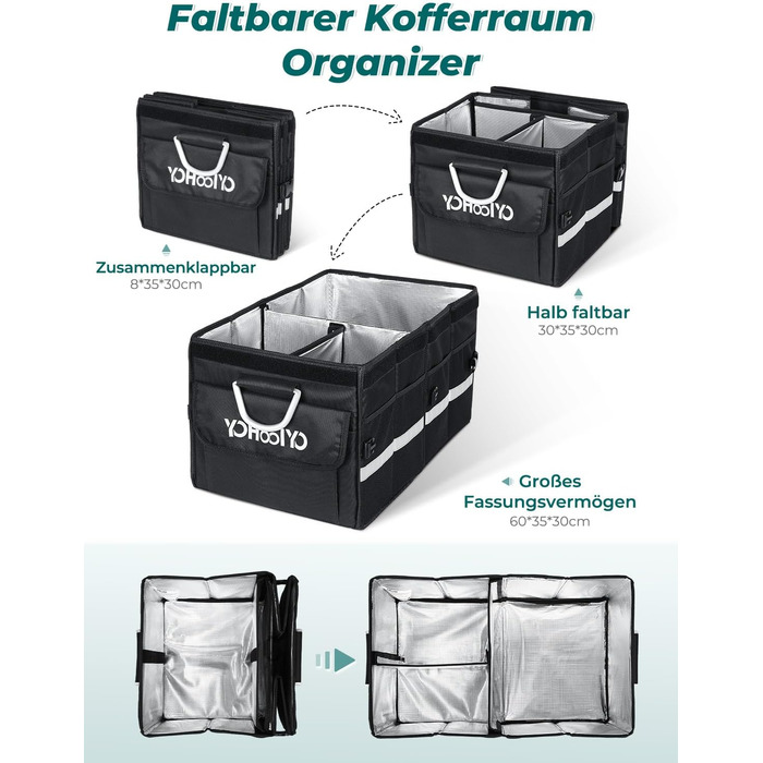 Органайзер для багажника автомобіля Сумка для багажника автомобіля Автомобільна коробка Автомобільна коробка Складана коробка Сумк