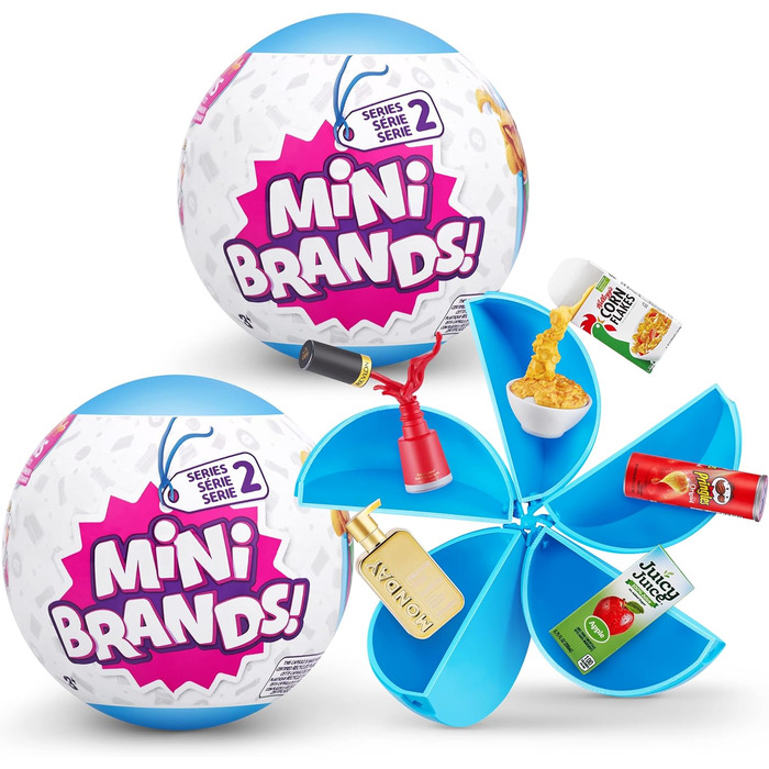Капсули-сюрпризи Mini Brands Series 2, таємнича капсула, колекційна іграшка Real Miniature Brands (набір з 2 шт. )