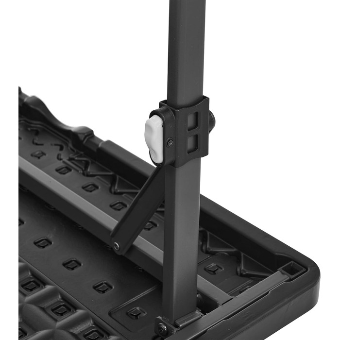 Складаний стіл Storeo Basics, квадратний, з ручкою для перенесення, для використання в приміщенні та на вулиці, портативний, легкий, дорожній стіл, для пікніка, кемпінгу, чорний, 86,1 x 86,1 x 73,9 см