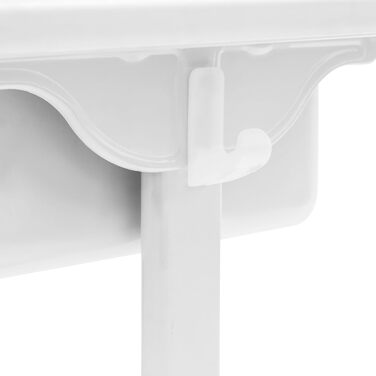 Дитячий комплект письмового столу зі стільцем, дитячий стіл та стілець з регульованою висотою, дитячий стіл для хлопчиків та дівчаток, молодіжний стіл (синій, білий)