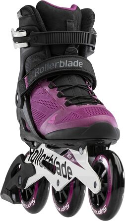 Роликові ковзани жіночі W Macroblade 100 3WD Adult, фіолетово-чорні, Performance Inline Skates 8 фіолетовий/чорний