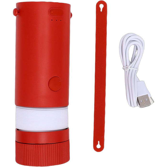 Ліхтар для кемпінгу Taidda, акумуляторний світлодіодний ліхтар ємністю 4000 мАг з освітленням 360 та регульованою яскравістю, для кемпінгу, походів, відключення електроенергії (цегляно-червоний)