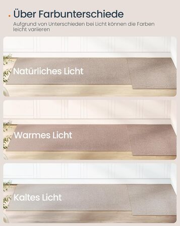 Килим SONGMICS HOME для вулиці, 80 x 200 см, килим для вітальні, доріжка, можна прати в пральній машині, нековзний, джутовий вигляд, для коридору, патіо, балкону, кухні, спальні, їдальні, верблюжо-коричневий TAR096K01 200L см