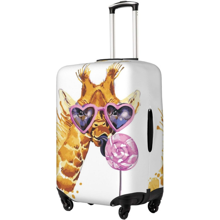 Чохол для валізи Giraffe, міцний захист для багажу розміром 45.7-81.3 см, XL, Чорний