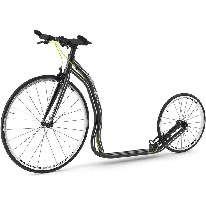 Самокат Yedoo Wolfer - до 120 кг, ударний самокат з пневматичними шинами 28/20 - самокат для дорослих, швидкий самокат з алюмінієв