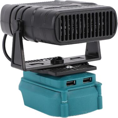 Акумуляторний обігрівач Cuifati, портативний автомобільний обігрівач потужністю 200 Вт, постійна температура, електричний обігрівач для автомобіля, використання в приміщенні, з двома USB-портами та 2.