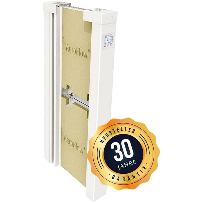 Електричний обігрівач AeroFlow MINI 650 з вогнетривким осердям, контролер FlexiSmart з дисплеєм, додатковий електричний обігрівач, заміна нічного акумуляційного обігрівача, електричний радіаторний обігрівач