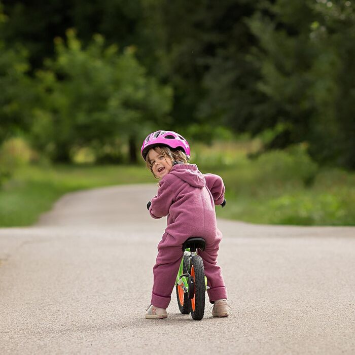 Флісовий комбінезон Hoppediz Baby, подовжені штанини - ідеально підходить для носіння дитини, відкладні манжети на руках і ногах - ягідний 56-62 ягідний