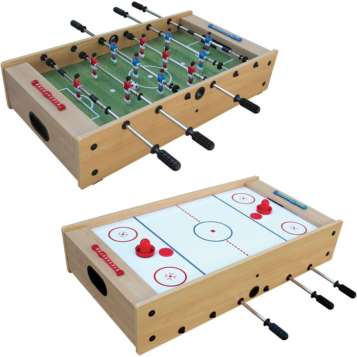 Ігровий пристрій Garlando 2-в-1 Mini Kicker Airhockey 97x51 см – настільний футбол і аерохокей в одному