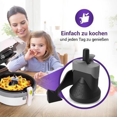 Заміна двостороннього ковша для важеля мішалки Tefal Actifry SS-990596 / Поворотний важіль для фритюрниці AL80, FZ70, FZ71, GH80 Запчастини Tefal Actifry