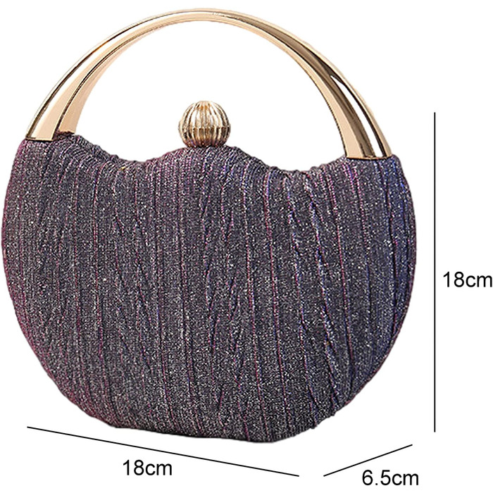 Елегантне вечірнє клатч-слюда з паєтками та ланцюжком. Сумка на ланцюжку для весілля, банкету, балу або вечірки. Фіолетовий колір.