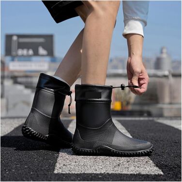 Чоловічі гумові чоботи, 1 пара, короткі чоловічі гумові чоботи, водонепроникне робоче взуття для активного відпочинку, легкі, нековзні жіночі водні чоботи (низький виріз), колір 3, EU 38