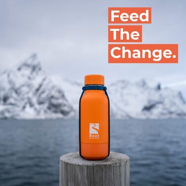 Пляшка для пиття/пляшка для води з нержавіючої сталі Root-FTC з кришкою 10 шт. - 530 мл, 700 мл та 940 мл - Термоізольована пляшка