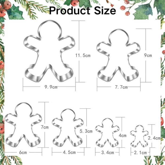 Набір формочок для печива Імбирний чоловічок 6 шт UKoosien