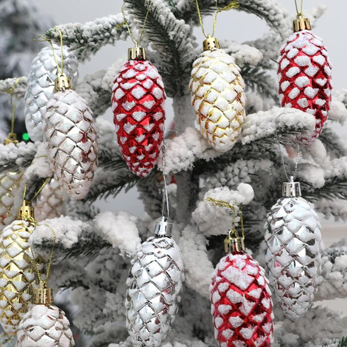 Набір із 10 шишок для ялинки DAHI