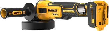 Акумуляторна кутова шліфувальна машина DEWALT DCG409VSNT-XJ, відрізна шліфувальна машина, шліфувальна машина, 18 В, зачисний круг