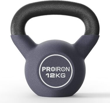 Гіря PROIRON з неопреновим покриттям, 4-20 кг Захист підлоги Кругла гиря з неопрену, 12 кг