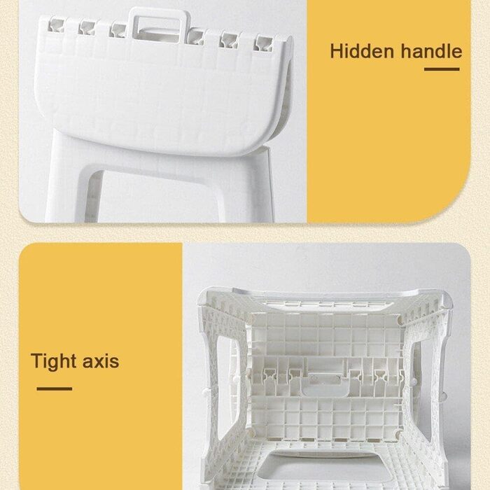 Складаний дитячий стілець зі спинкою, скандинавський табурет, пластиковий табурет-сходинка, робочий стілець, низький стілець для вітальні, меблі для патіо