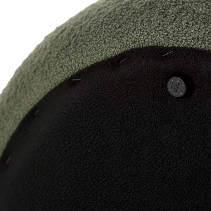 Овальний стілець CLP Alfrisa, м&39який стілець з плюшевою тканиною, м&39яка підставка для ніг для вітальні та спальні, міцний дерев&39яний каркас, колір темно-зелений