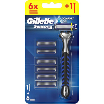 Чоловіча бритва Gillette Sensor3 6 змінних лез, чорна