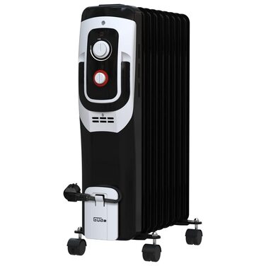 Масляний радіатор Gde OR 2000-9 DT (220-240 В, потужність нагріву 2000 Вт, 3 рівні нагріву (800/1200/2000 Вт), РК-дисплей, функція таймера, 9 ребер, безступінчастий термостат, захист від перекидання та перегріву, транспортні колеса) 2000 Вт / 9 ребер з РК
