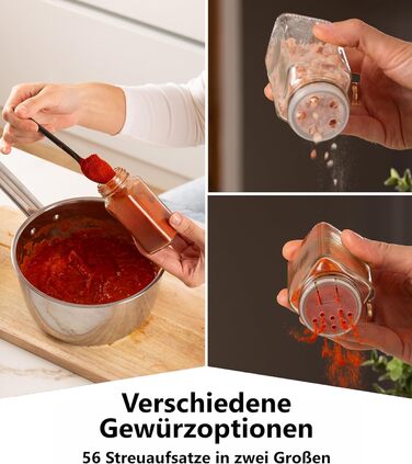 Підставка для спецій Deco haus, настінна та настінна З 28 БАНКАМИ ТА ЕТИКЕТКАМИ ДЛЯ СПЕЦІЙ - Органайзер для спецій - Настінна підставка для спецій - Органайзер для підставок для спецій - Підвісна підставка для спецій - Підставки для спецій з кришкою з нер