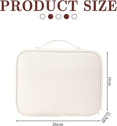 Косметичка, сумка для макіяжу Косметичка для подорожей, водонепроникна косметичка з PU шкіри з відділеннями, портативна косметичка