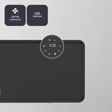 Керамічний обігрівач BlackDecker PTC 2000 Вт з функцією обертання, пультом ДК та можливістю настінного монтажу