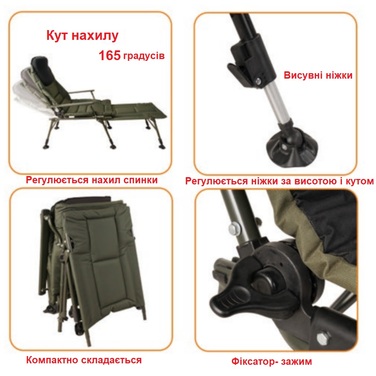 Крісло-ліжко коропове Ranger Carp SL-112 (Арт. RA 2251)