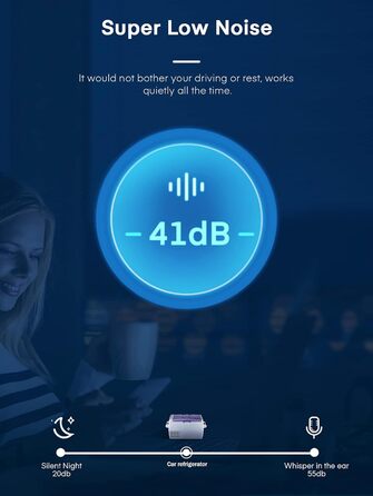 Компресор FOHERE 45L cool box, електричний холодильник, 12В/24В/220-240В з режимом ECO, портативний електричний холодильник, що ох