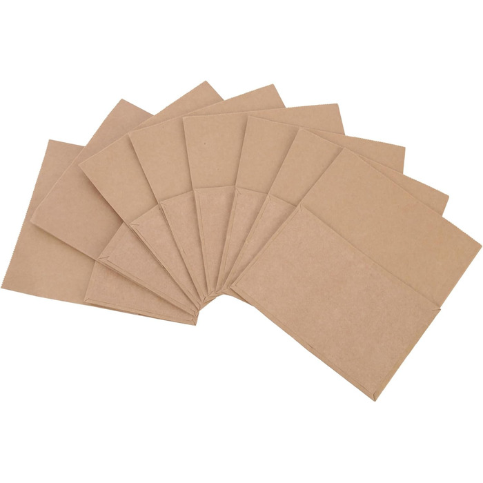 Паперових пакетів для сміття, 7 л, пакети для органічних відходів для контейнерів для органічних відходів, виготовлені з паперу, вологостійкі та стійкі до розриву, паперові пакети 7 л, 100 шт. (1 упаковка), 100