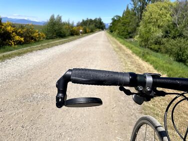 Велосипедне дзеркало Hafny, багаторівневе регулювання, HD-захисне скло, ударостійке, дзеркало для електровелосипеда, дзеркало заднього виду для велосипеда, HF-M952B-FR08 (синє скло без відблисків)
