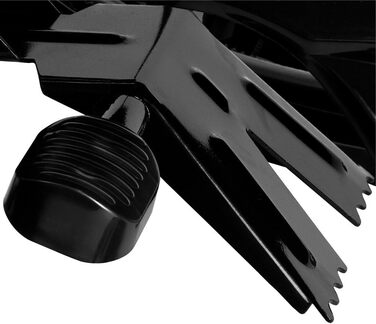 Санки Monzana кермові з гальмами, 75 кг чорно-червоні