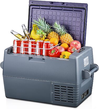 Компресор FOHERE 45L cool box, електричний холодильник, 12В/24В/220-240В з режимом ECO, портативний електричний холодильник, що ох