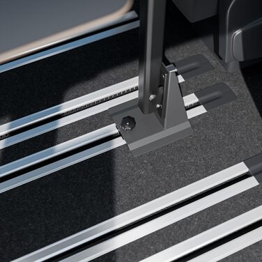 Стіл для підлогової рейки або опорної плити - складаний, розкладний та поворотний - для офісу та кемпінгу у фургоні - консольний столик (Mercedes V-Class/Vito)