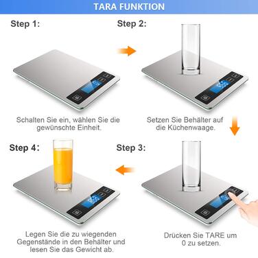 Кухонні ваги цифрові, кухонні ваги 10 кг сірі цифрові ваги Побутові ваги цифрові, електронні ваги кухонні з великою поверхнею зваж