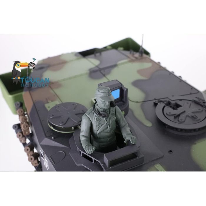 Радіокерований танк Leopard 2A6 RC 1/16, 2.4 GHz, з функцією стрільби (6 мм)